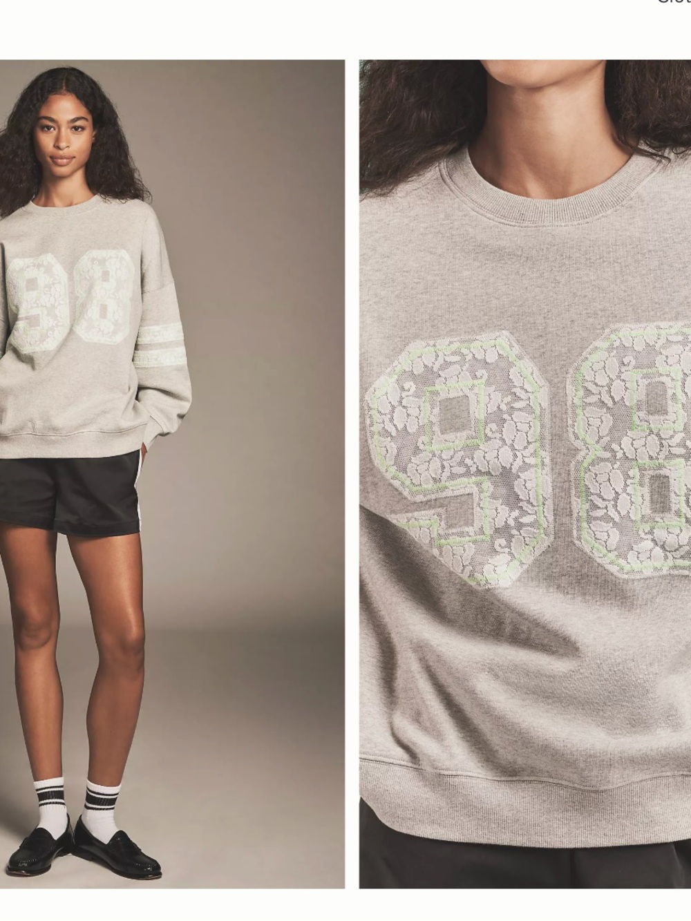 LSPACE x Anthropologie Lace 98 Graphic Sweatshirt